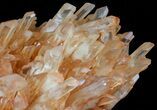 Giant Tangerine Quartz Crystal Cluster - Madagascar #58763-3